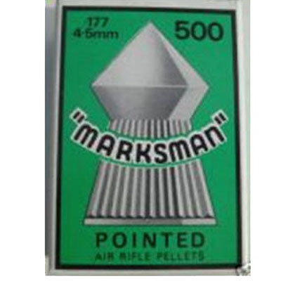 Marksman Pointed Box of 500 Air Rifle Pellets CALIBRE .177 x 10 boxes