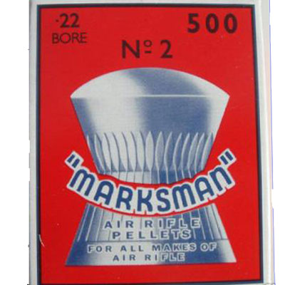 Marksman Round Head Box of 500 Air Rifle Pellets CALIBRE .22