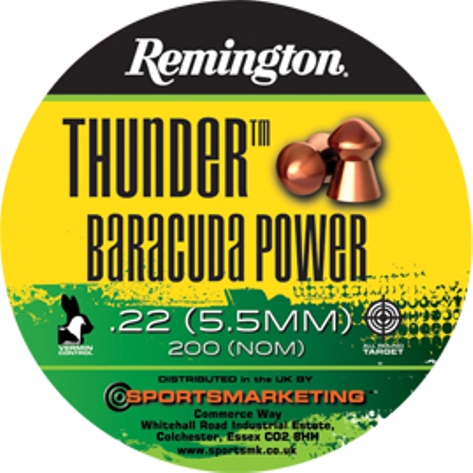 Remington Thunder BARACUDA Power ( same as H&N Baracuda Power ) .22 calibre 21.14 gr Tin of 200